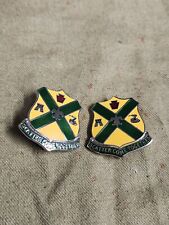 POST WWII US ARMY 103rd Cavalry Regiment DUI Crest Pin Set picture