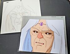 Orig Japanese Anime Cel + Genga OLD PERSON UNKNOWN SHOW #120 RAY ROHR Art picture