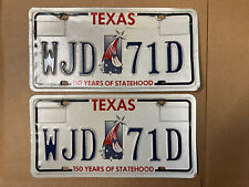 1996 TEXAS AUTO LICENSE PLATE VNW 150 Years of Statehood Shooting Stars WJD 71D picture