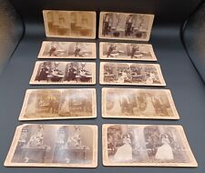 Antique 1900 Mr. and Mrs. Newlywed's Next French Cook Stereoscope Cards picture