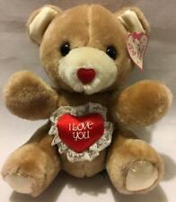 Lexany International Teddy Bear Red Heart I Love You Adult Owned 8 1/2