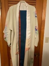 Japanese silk kimono with obi, hand painted, purchased 2011, never worn picture