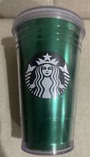 Starbucks Green 2009 Tumbler Cup With Lid 16OZ picture