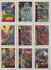 1987 TOPPS DINOSAURS ATTACK COMPLETE 55 CARD Set AND 11 CARD STICKERS SET NICE picture