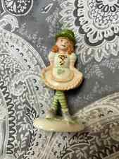 LENOX Leprechaun Girl Figurine -   St. Patrick's Day Irish Redhead Shamrock picture