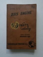 1959 Vtg Caterpillar Tractor Master Parts Catalog D315 Engine S/N 9S5001-UP N1 picture
