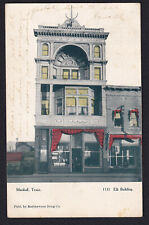Texas-Marshall-Elk Elks Building-BPOE-antique Postcard picture