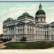 c1910s Indianapolis, IN State House Capitol City Hall Old World Tartaria PC A206 picture