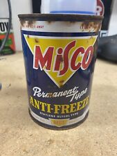 Vintage Misco Anti Freeze Quart Metal Oil Can Chicago, Illinois  picture