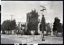 Historic Photo Neg COVINA CALIFORNIA 1920s First Presbyterian Church L A County picture