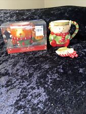 kringles kitchen bear and elf christmas holiday mug gift set lot NIB picture