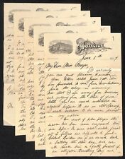 The Arlington Hot Springs, AR 1904 ALS 5pp Letter on Letterhead Hotel Stationary picture