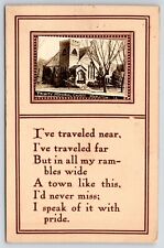 Mapleton IA~Mini RPPC~Poem, Trinity Memorial Episcopal Church (Now Museum) c1910 picture