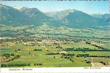 Hamilton, MT Montana BIRD'S EYE VIEW City~Rocky Mtns~Ravalli County 4X6 Postcard picture