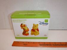 Vtg  Kitschy Disney Winnie the Pooh and Tigger Hugging Salt and Pepper Shakers picture