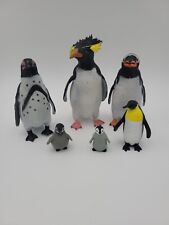 K&M International Penguin Toy Lot Rock Hopper Black Footed Figures Figurines picture