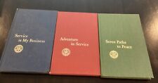 Vintage 1960s-1970s ROTARY INTERNATIONAL 3 Book Set: Adventure, Service, 7 Paths picture