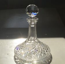 vtg Waterford Crystal ALANA Ships Decanter Bottle 10.5