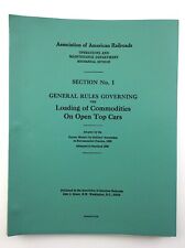 Association American Railroads Loading Commodities Open Top Cars Locomotive Q863 picture