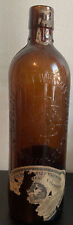 Antique DUFFY Malt Whiskey Bottle With Partial Front Label Full Back Label picture