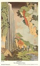 Postcard 1920s Japanese Art Hokusai Waterfall of Ono British Waterloo 23-5029 picture