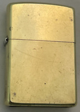 K 2000 XVI ZIPPO Flat Bottom Brass Lighter - Works picture