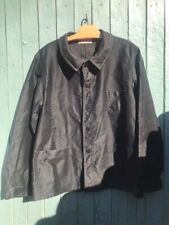 French Vintage Black Moleskin 40's Jacket picture