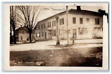 c1910's Hotel View Dirt Road Yorkshire NY, Cattaraugus RPPC Photo Postcard picture