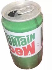 Vintage 1970s Mountain Mt. Dew Soda Can Vtg No Liquid picture