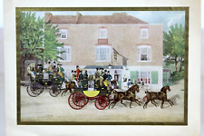 WILKINSON PUBLISHING Stagecoaches at Hotel Vintage Used Card, England picture