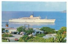 M/S Victoria Entering St. Thomas VI Cruise Ship Postcard picture