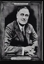 1936 Franklin Roosevelt Portrait Type Poll Card with Bio By Milwaukee Company picture