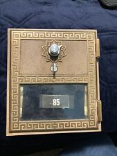 VTG 1958 Corbin Post Office Box Combination Dial Brass Door Front.  Not Tested. picture