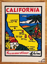 Vintage California Summertime All the Time travel decal picture