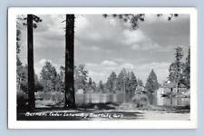 RPPC 1950. BIG BEAR LAKE, CALIF. BARTLETT'S CEDAR LAKE. POSTCARD EE19 picture