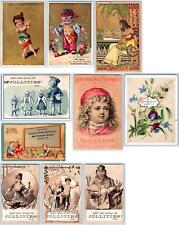 1870-1890's LOT/10 VICTORIAN TRADE CARDS MASSACHUSETTS SIZE CONDITION VARIES #2 picture
