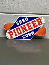PIONEER Seed Corn Metal Sign Farm Feed Agriculture Gas Oil Hybrid Quality Cob picture