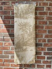 ☀️ F. Schumacher & Co Toile Collection Curtain Lined Panel Custom Made Tan Cream picture