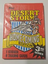 1991 Topps Desert Storm Homecoming Edition 3rd series Card Pack Sealed NEW picture