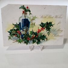 Postcard Christmas Tuck Holly 101644 picture