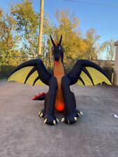 Home Accents Halloween 7.5ft LED Indoor Outdoor Airblown Inflatable Dragon picture