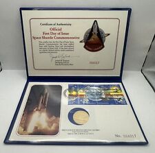 1981 Official First Day of Issue Space Shuttle Comm Sterling Silver #004017 picture