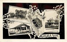 c1910 RPPC Multiview Postcard Famous Residences Ogallala NE Keith County picture