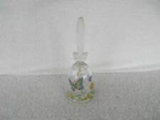 GORGEOUS~ 1990 AVON CRYSTAL BELL WITH BUTTERFLY & FLORAL DECOR ~~ picture
