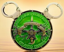 🔥U.S. Secret Service WDW Orlando Field Office Green Disney Ears Challenge Coin picture