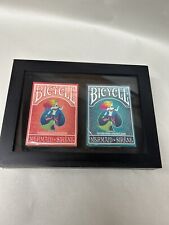 NOS Lot of 2 Bicycle Playing Card Decks Framed Mancave Decor,  Lot 9 Mermaid picture