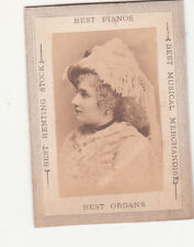Pianos Organs Musical Merchandise Miller Bourne Fischer Knabe Vict Card 1880s picture
