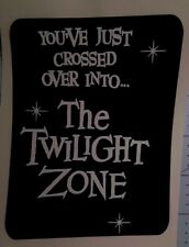 THE TWILIGHT ZONE: Vintage Retro Vinyl Decal,  Classic TV Alfred Hitchcock  picture