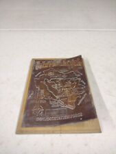 Vintage 12.5x9 Operation Joint Endeavor Implementation Copper Relief Map Plaque picture