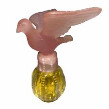Vintage 80's Delagar Royal Dove Parfum 1 oz. Frosted Pink Dove. No Box Unused picture